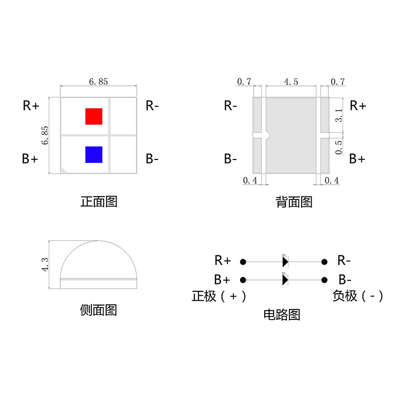 7070˫ɫҽ��led���������������ǹ�Դ���/����/������Ͽɶ���