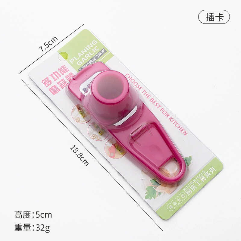 Multifunctional Garlic Grinder, ABS/PP Body with 410 Stainless Steel Blade, Compact
