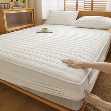 简约加厚全棉婴儿床笠a类夹棉席梦思床垫保护套床上用品大豆纤维