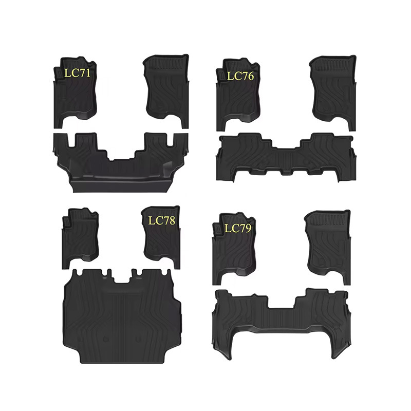 Suitable for 2007-2026 Lc70 Series Floor Mats, Lc76 Lc79 Waterproof Floor Mats, Lc76 Trunk Mat