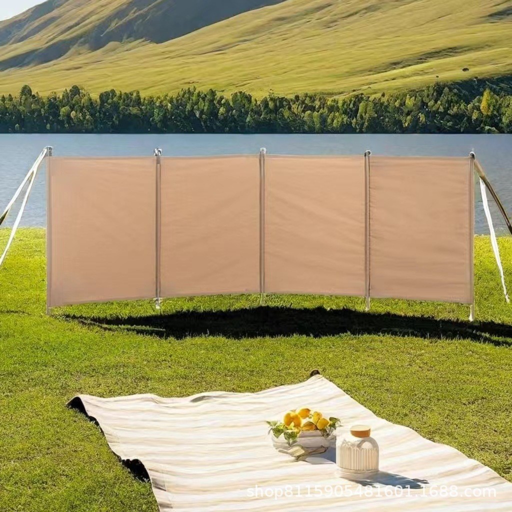Outdoor Tent Wind Screen Camping Canopy Windbreak Simple Wind Barrier Picnic Windproof Curtain Canopy