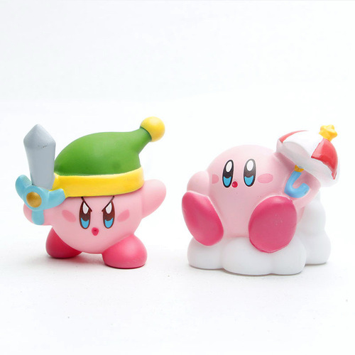 星之卡比手办模型公仔 星星Kirby cos变装 车载摆件盲盒扭蛋公仔