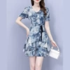 808-7 blue painting