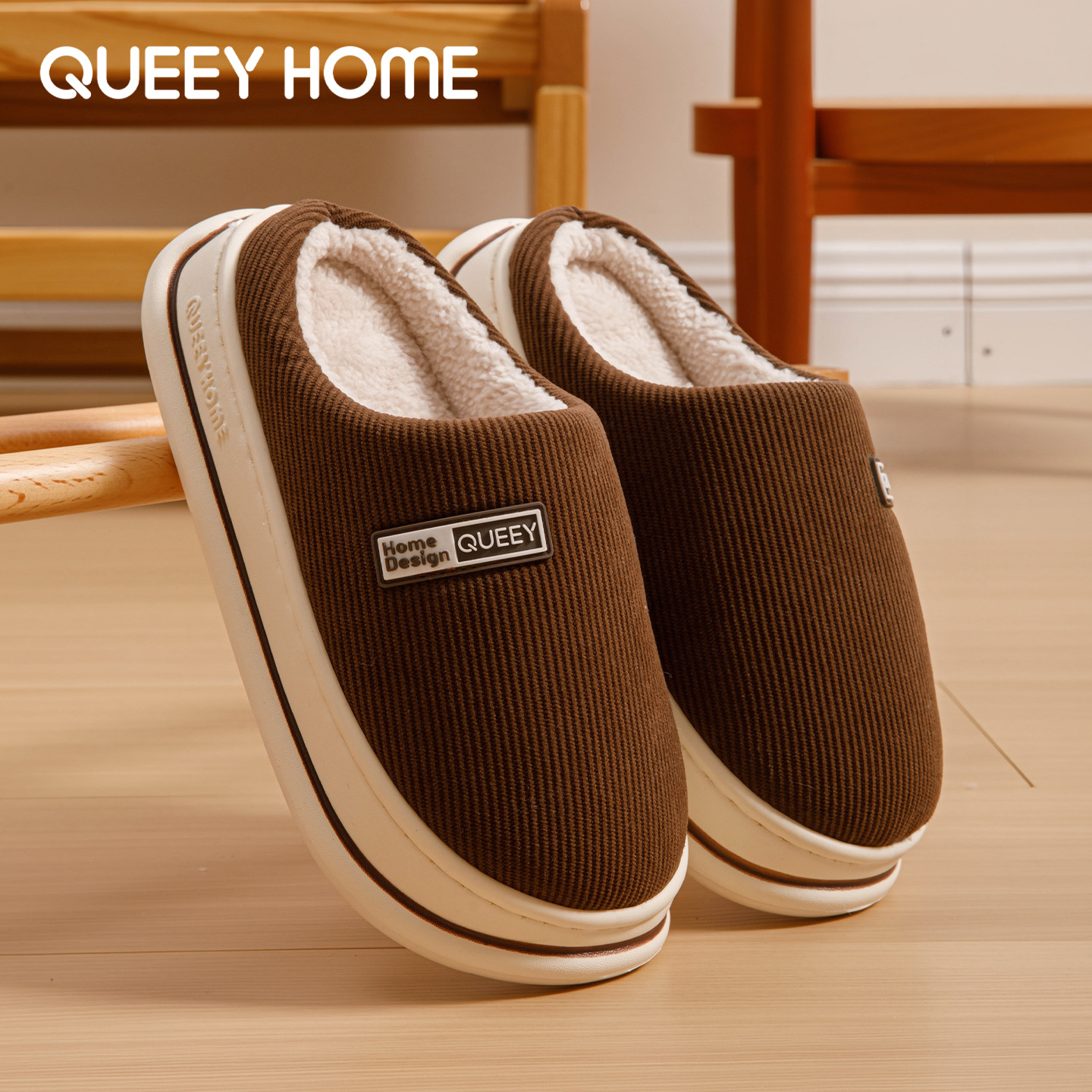 Pantofole in cotone da uomo, autunno e inverno, antiscivolo, con suola spessa, antibatteriche, deodoranti, morbide, calde, 2026 nuove pantofole in cotone da coppia per donna