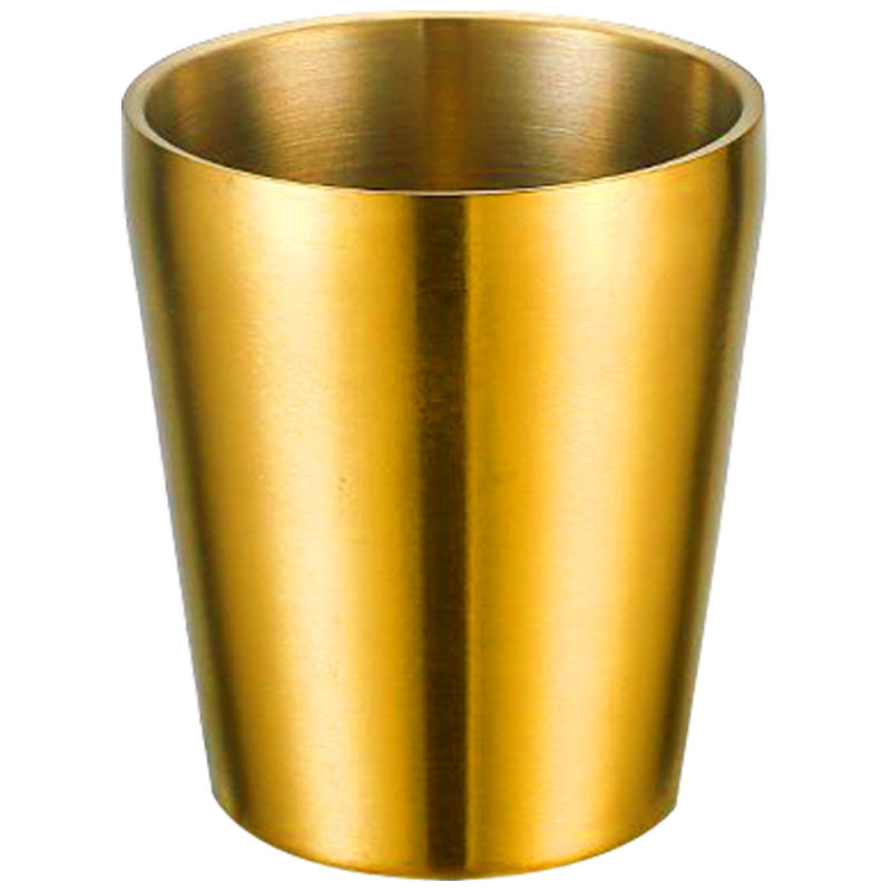 Taza de cerveza coreana de acero inoxidable barbacoa 304 taza de agua de doble capa taza antiescaldadura para niños taza de café con letras