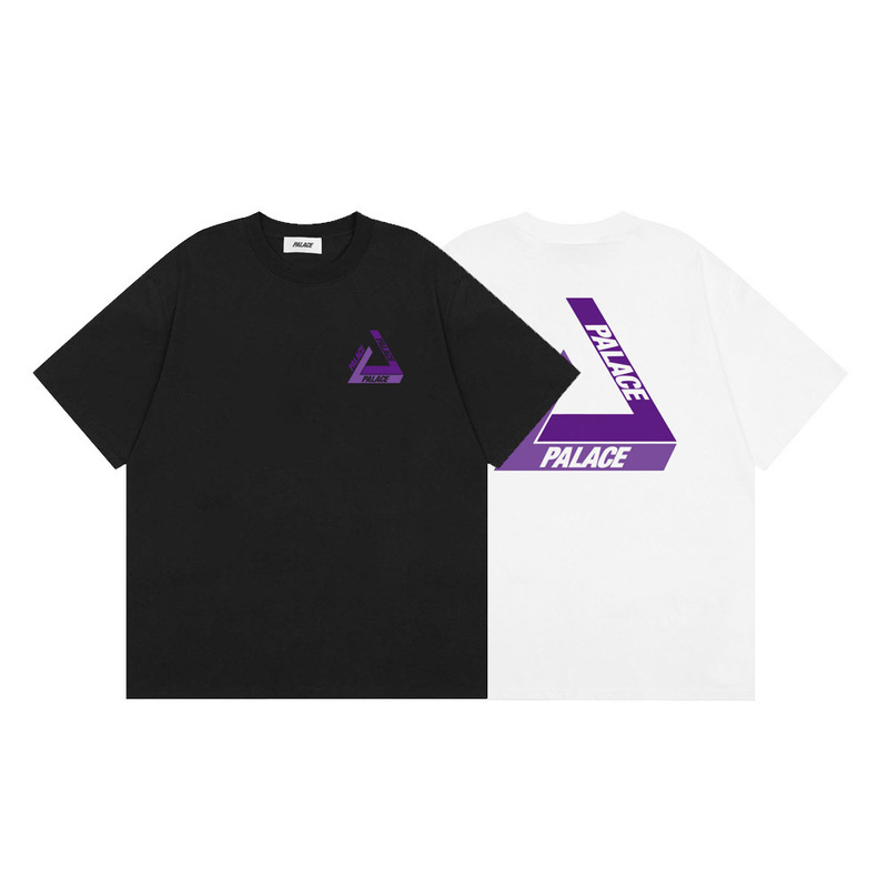 Trendy Brand Palace Classic Style Simple Purple Large Triangle Logo Print Loose Summer Short-Sleeve T-Shirt Trendy Brand Palace Classic Style Simple Purple Large Triangle Logo Print Loose Summer Short-Sleeve T-Shirt