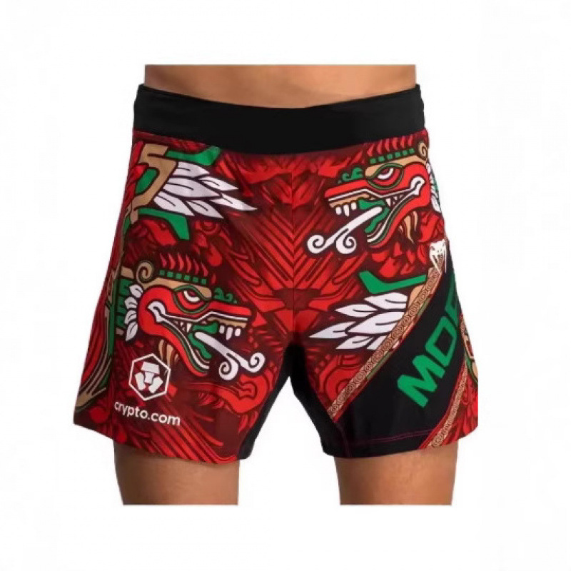 26 European and American Men's Quick-Drying Shorts Ufc Fitness Sports Breathable Fashionable Comfortable Sweat-Absorbent Shorts Wrestling Boxing Pants