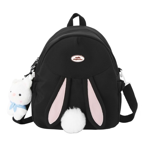Japanese-style Instagram-worthy cute rabbit backpack for girls, student bag for middle and high school, college, and travel—also perfect as a laptop bag.