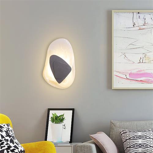 Postmoderno lujo luz de cristal lámpara de pared de hielo sala de estar dormitorio lámpara de cabecera diseñador de fondo creativo lámpara de pared de pasillo