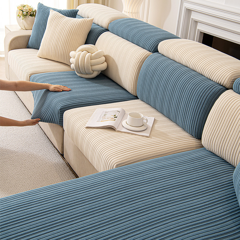 Four-Season Universal Polar Fleece Sofa Cover New All-Inclusive Universal Cover Anti-Slip Elastic Sofa Cover Dustproof Protective Cover