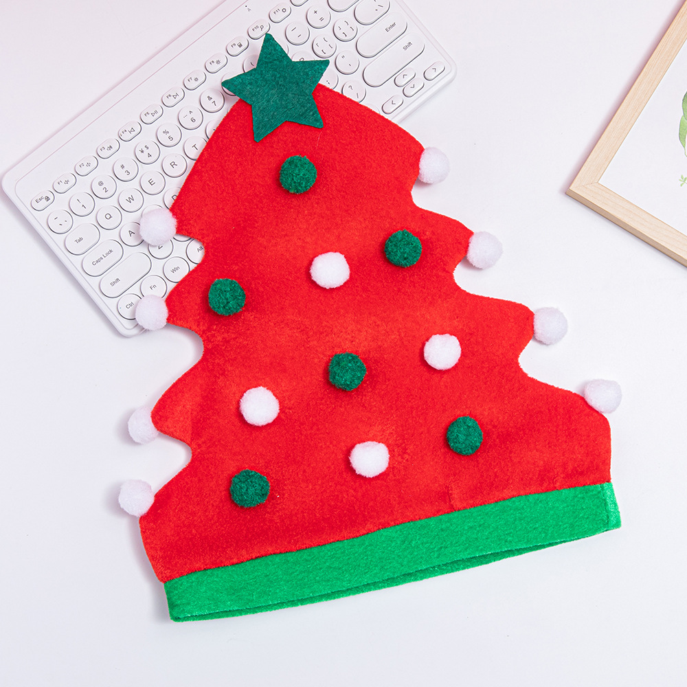 Cross-border popular Christmas decoration supplies cartoon party creative Christmas tree party hat elf hat wholesale