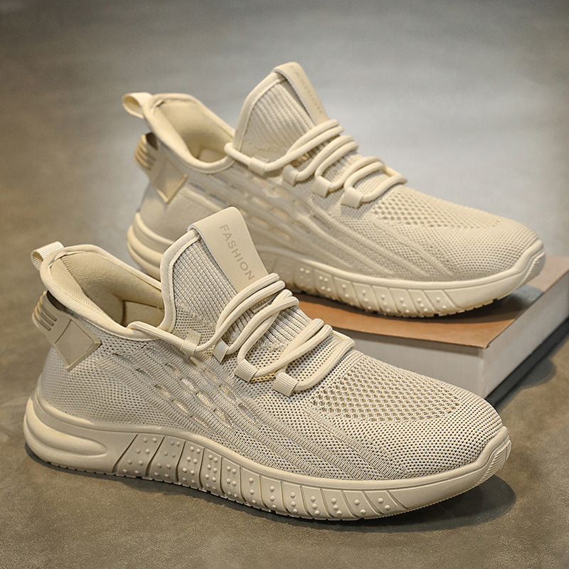 Coconut Shoes Men's Shoes Summer New Breathable Mesh Shoes Trendy Casual Versatile Fly-Knit Sneakers Dad Shoes Coconut Shoes Men's Shoes Summer New Breathable Mesh Shoes Trendy Casual Versatile Fly-Knit Sneakers Dad Shoes