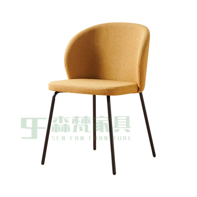Sillas de comedor de lujo ligero para el hogar, taburetes de mesa de comedor de diseño de restaurantes italianos nórdicos.