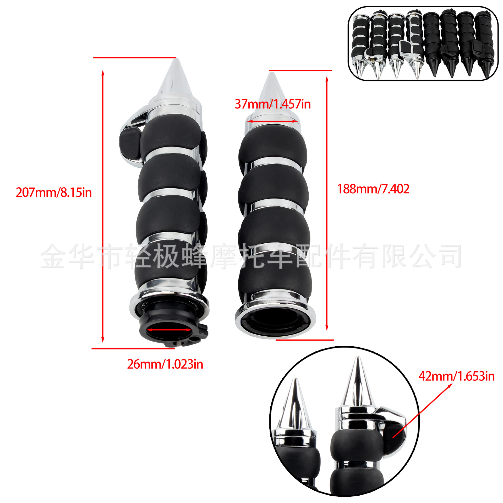 Motorcycle Accessories Handlebar Cover Harley Prince Retro Handlebar Anti-Slip Wear-Resistant Zinc Alloy Handlebar Street Car Modification