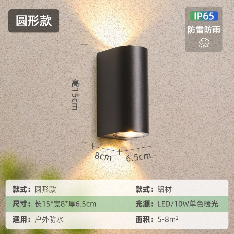 [IP65 번개와 비 보호] 라운드-10W