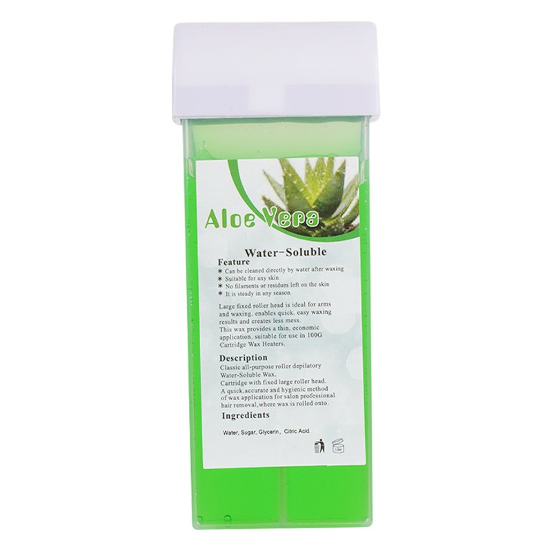 Bloque de cera depilatoria con rodillo – cera de azúcar soluble en agua, 150 g, cera de abejas suave, venta directa de fábrica