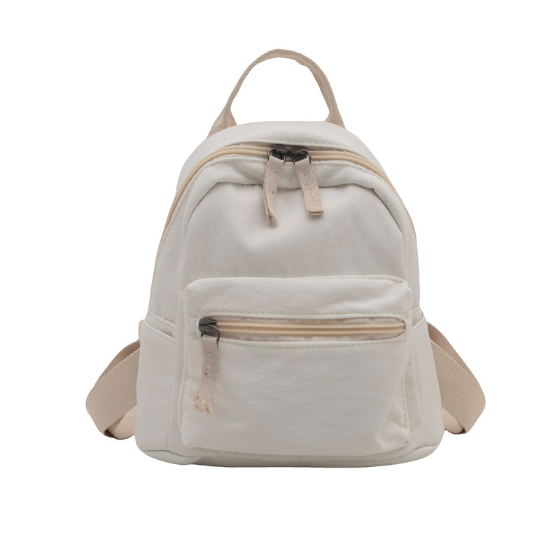 Mochila mini 2026, estilo japonés y coreano, informal, de lona, para estudiantes, de color sólido, versátil, para tabletas