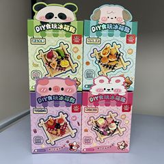 Kerui レフリーマグネットシミュレーションミニチュアシーン食品おもちゃケーキフライドチキンままごと手作り DIY おもちゃ女性のため