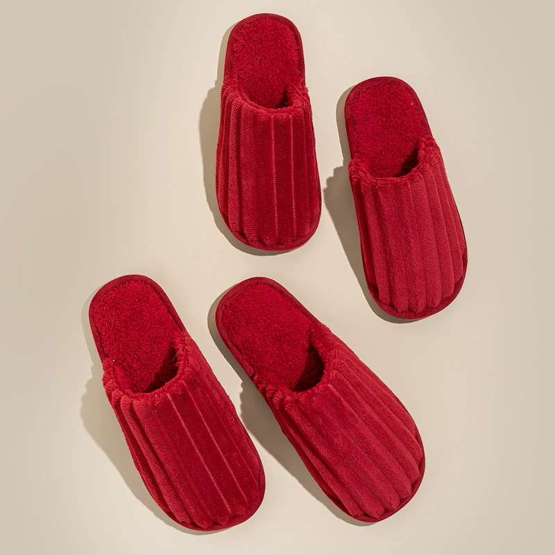 Свадебные Тапочки женские зимние праздничные красные пара 2023 новая пара утреннее платье свадебные тапочки зима