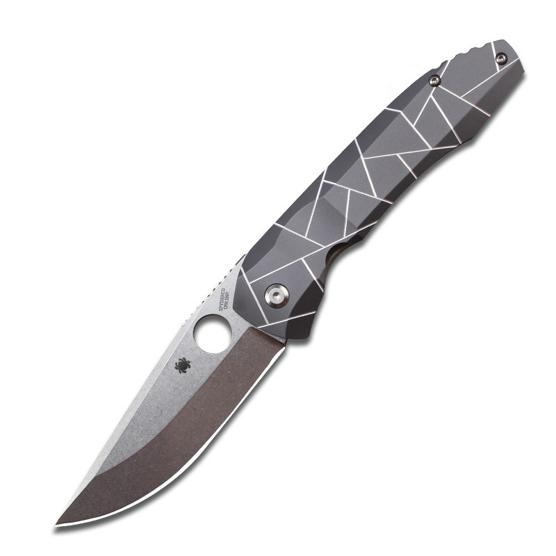 跨境热销spyderco蜘蛛C199折叠刀随身便携迷你小刀野外求生防身刀|undefined