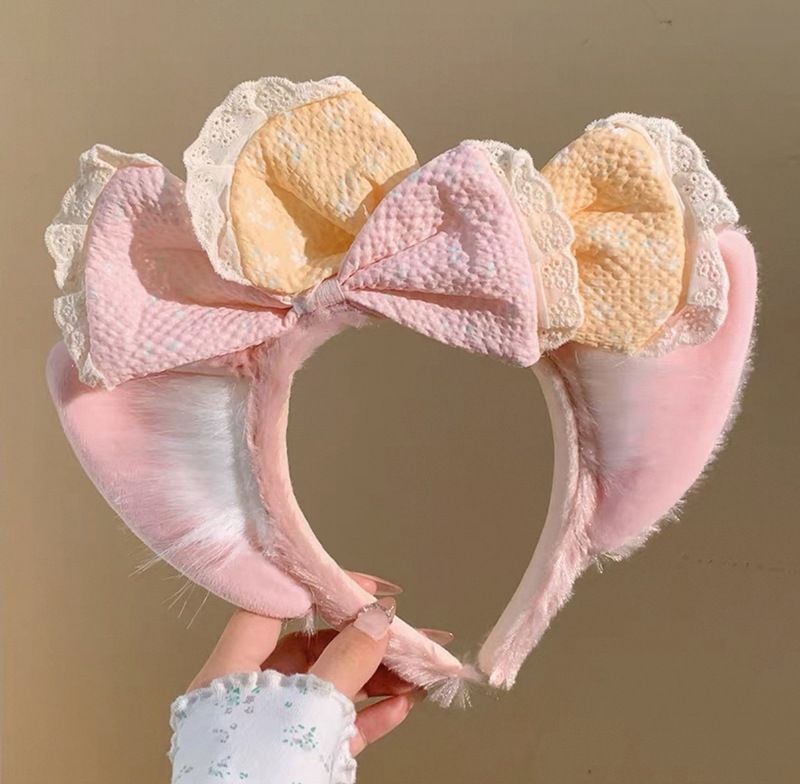 卡通洗脸专用发箍女2025新款毛绒头箍压发化妆可爱发卡束发带头饰|undefined