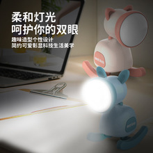 萌趣卡通木马小夜灯USB充电接口桌面小摆件学生节日礼品批发led