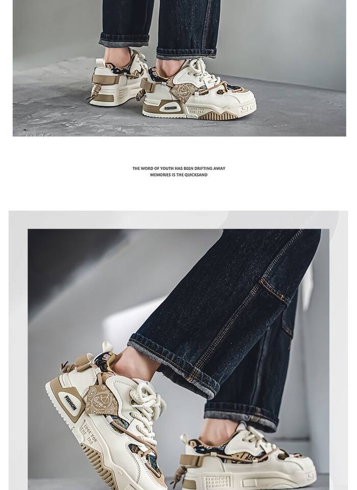 Giày sneaker nam cổ thấp đế dày tăng chiều cao, thiết kế phối màu cá tính, dây buộc phía trước — Kashi ST178, ST178 Milan, ST178 m xanh lục chi tiết 11