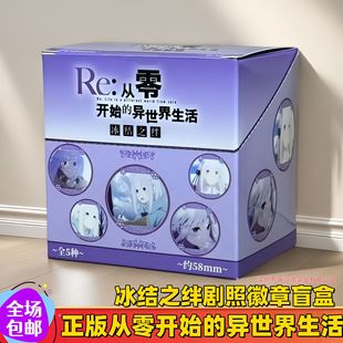 Official Authentic Starting Life in Another World from Scratch Mixed Series Badge Blind Box Guzi