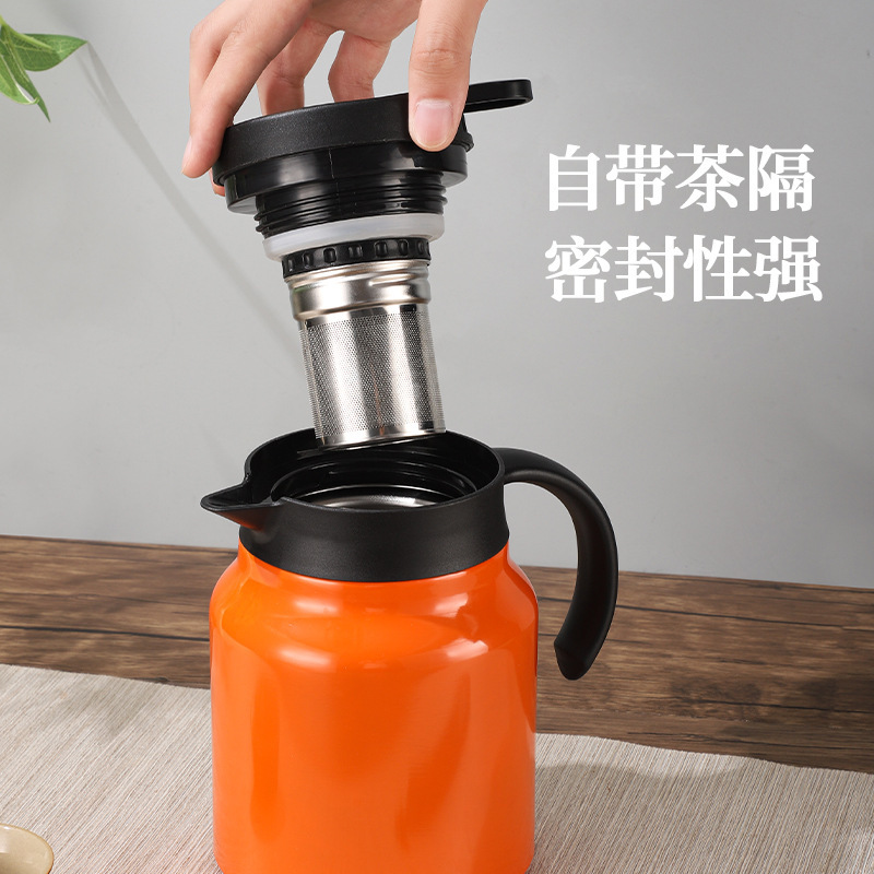 316 ステンレス鋼煮込みティーポット、古い白いティーポット、家庭用ティーポット、ポータブル煮込みポット、保温ポット、業務用煮込みティーポット|undefined