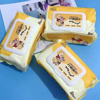 Винни-Пух влажные салфетки бытовые утолщенные большие сумки влажные салфетки 80 для детей одноразовые чистящие салфетки для младенцев
