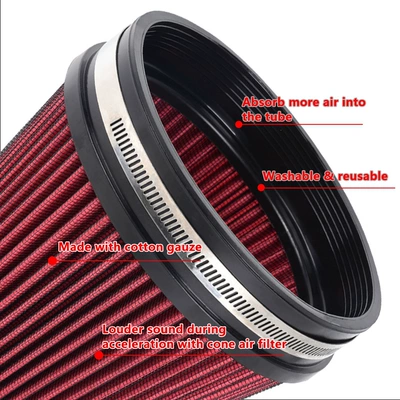 Air filter 152mm Mushroom Head 6in Filter