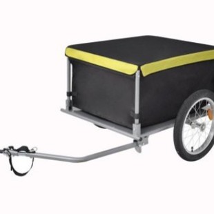 Camping Travel Outdoor Rear-Mounted Trailer for Carrying Luggage, Double-Wheel Cart for Shopping and Transportation, Household Rear-Mounted Trailer
