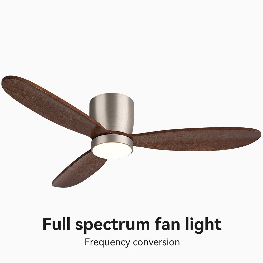 American-Style Ceiling Fan Light 2025 New Model Ceiling Fan Light for Living Room and Dining Room, High-End and Elegant Ceiling Fan with Solid Wood