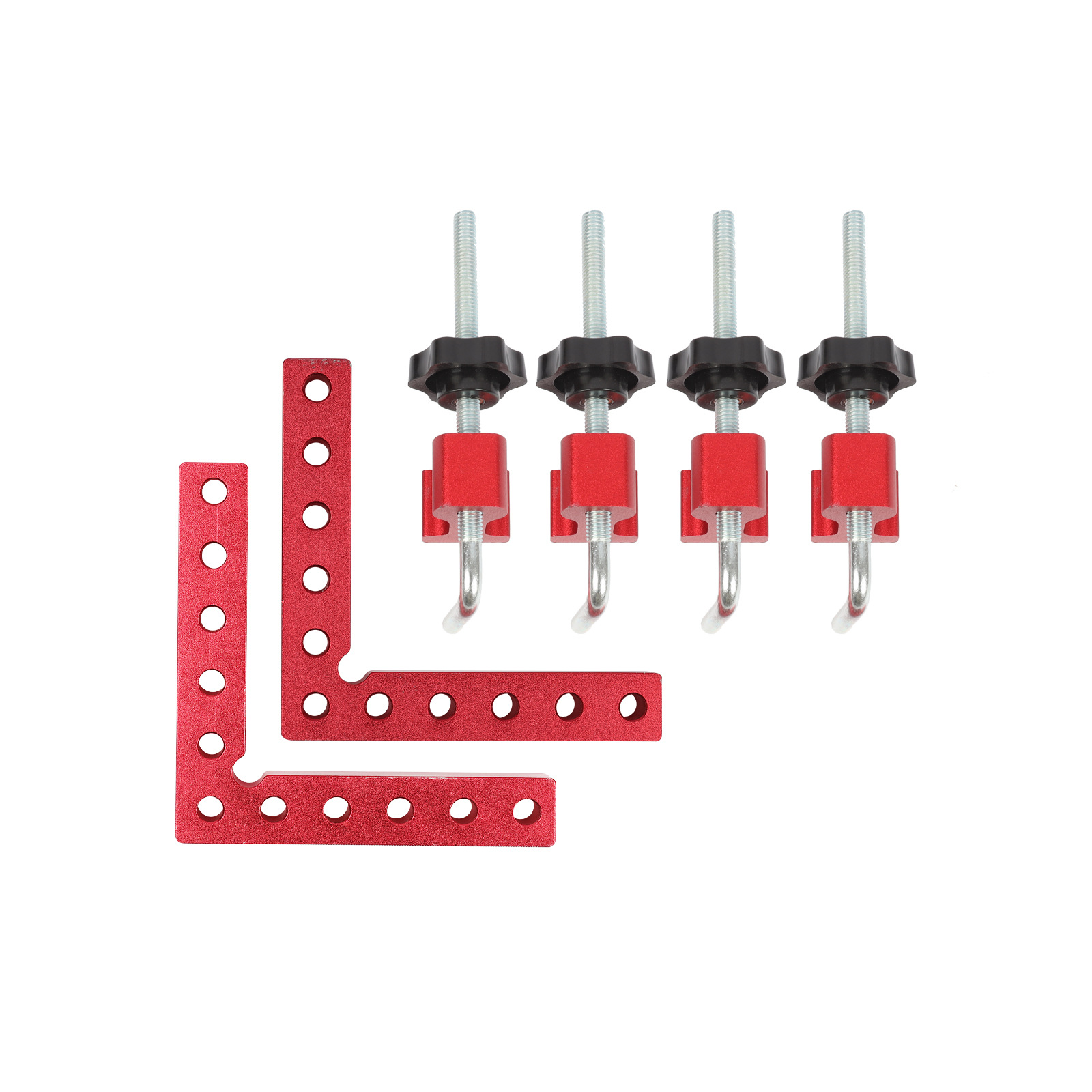 木工铝合金直角尺 90度定位块 90度木工直角固定夹 木工直角夹