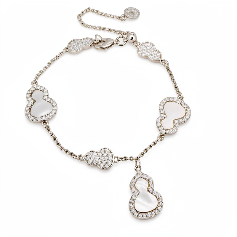 Pulsera de calabaza de frita de piedra ligeramente lujosa nicho de alto nivel pulsera de sensación de viaje diario joyas de moda al por mayor