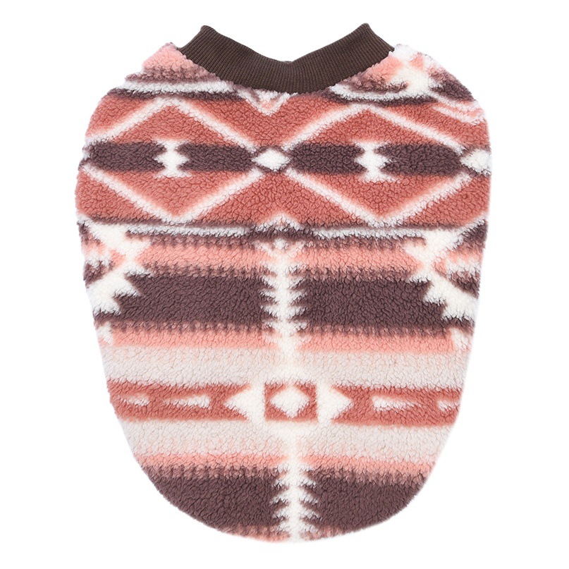 Ropa para mascotas Otoño e Invierno Polar cuello redondo pullover ropa para perros forrada de lana polar engrosada perro de peluche ropa para perros de lucha