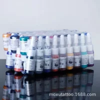 Чернила для татуировки Многоцветный татуированный пигмент набор чернил для татуировки трансграничные оптовые чернила 4 цвета 6 цветов 10 цветов бутылки
