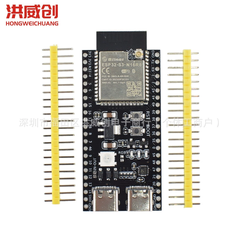Плата с ESP32 S3 ядро на борту WROOM-1-N16R8 ESP32-S3-DevK