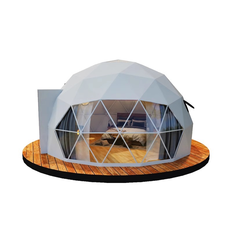 Lujo salvaje al aire libre punto escénico cúpula transparente esférica tienda de campaña bubble house turístico alojamiento residencial hotel estrella tienda de campaña