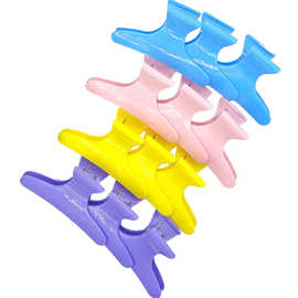 热销12个蝴蝶发夹多色可选发饰品美发用品定位夹盘发器分区抓发夹