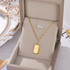 Elite fashionable necklace stainless steel, chain for key bag , European style, simple and elegant design, does not fade, wholesale