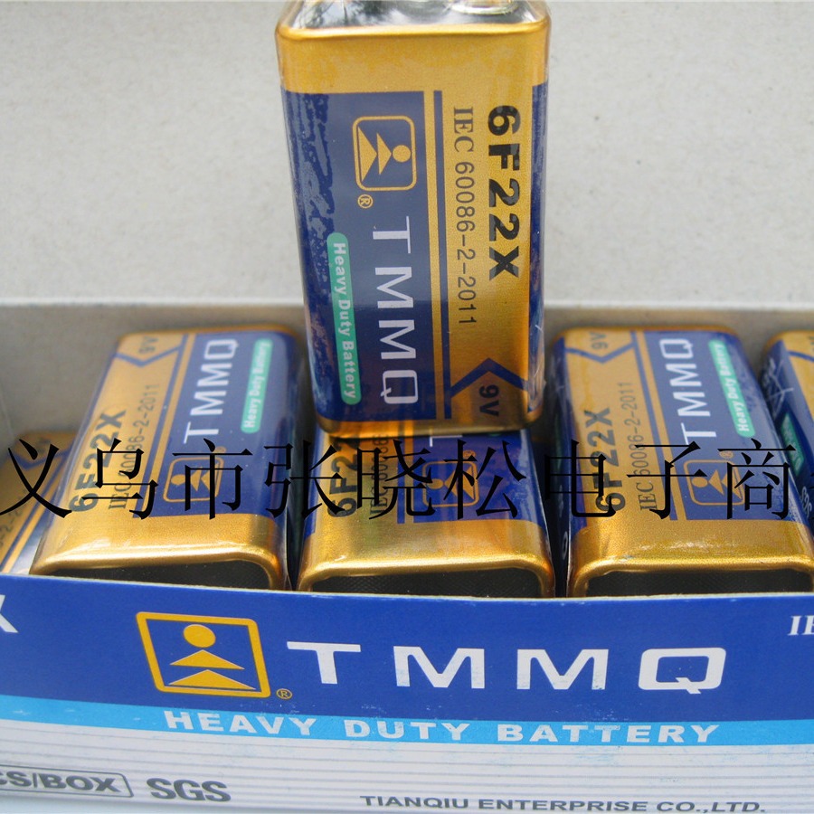 批发 天球6F22X电池 9v电池 TMMQ 话筒电池 9v方电池