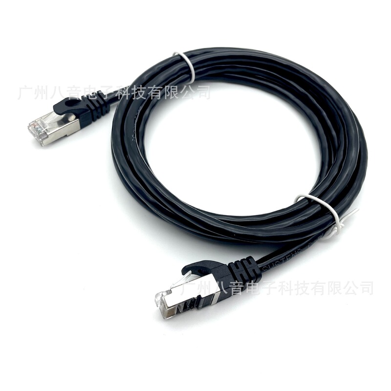 Cat6 high-speed network cable 1m/2/3/5/10/20/30/40/50m pre-made patch cord for computer, black