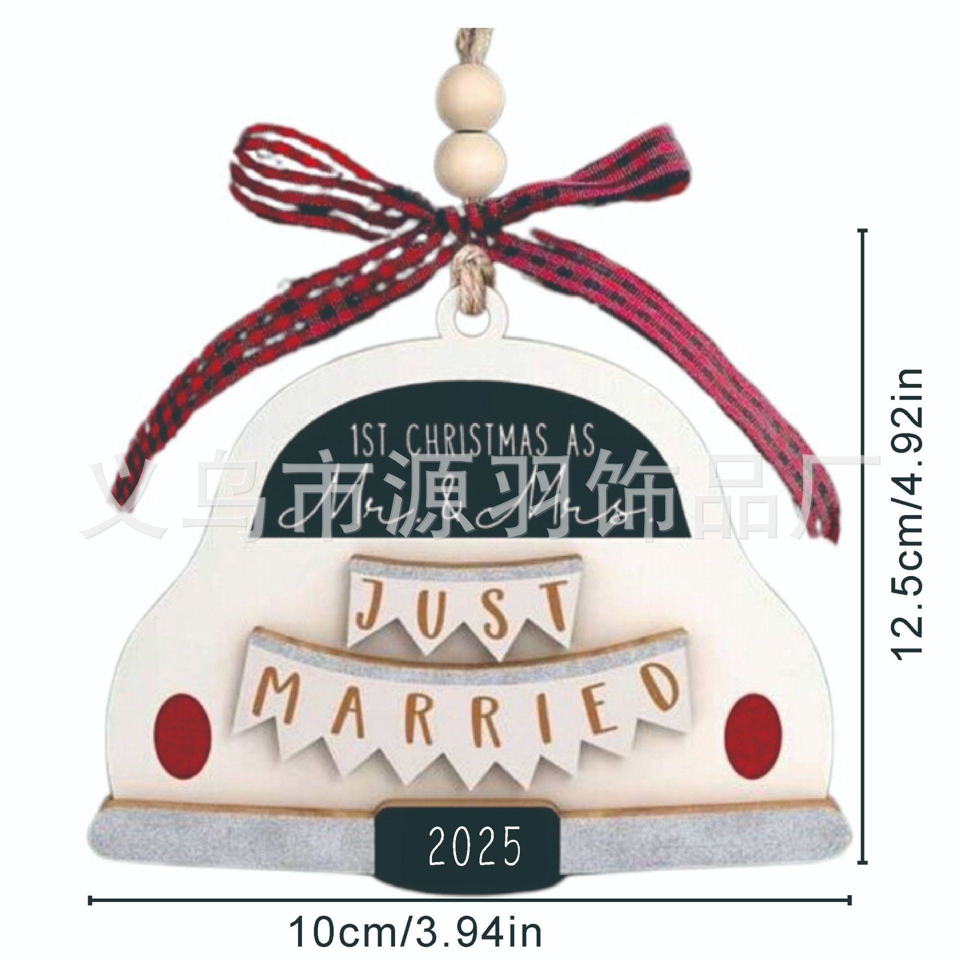 Colgante de árbol de Navidad Merry Mommy y Daddy explosivo transfronterizo para futuros padres