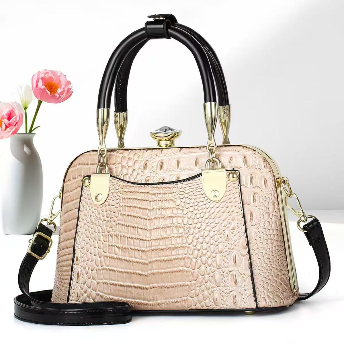 Bolsos de mujer verano nuevo estilo bolso de madre bolso de hombro de mediana edad bolso de mensajero de nicho de regalo de todo fósforo