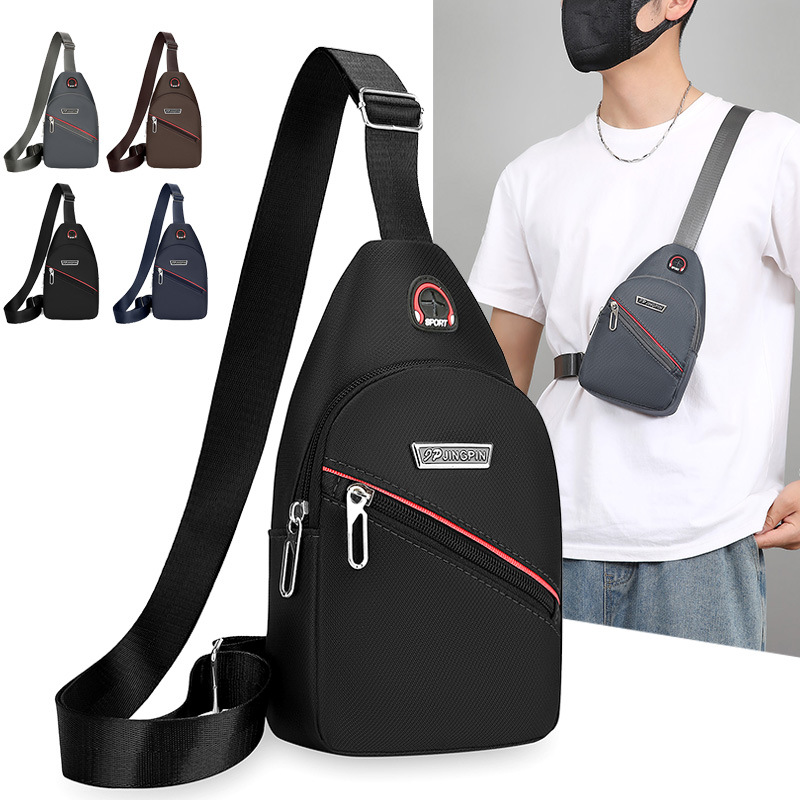 Nuevo bolso de pecho casual para hombres coreanos bolso deportivo para hombres bolso de hombro mochila pequeña bolso de pecho bolso de bicicleta