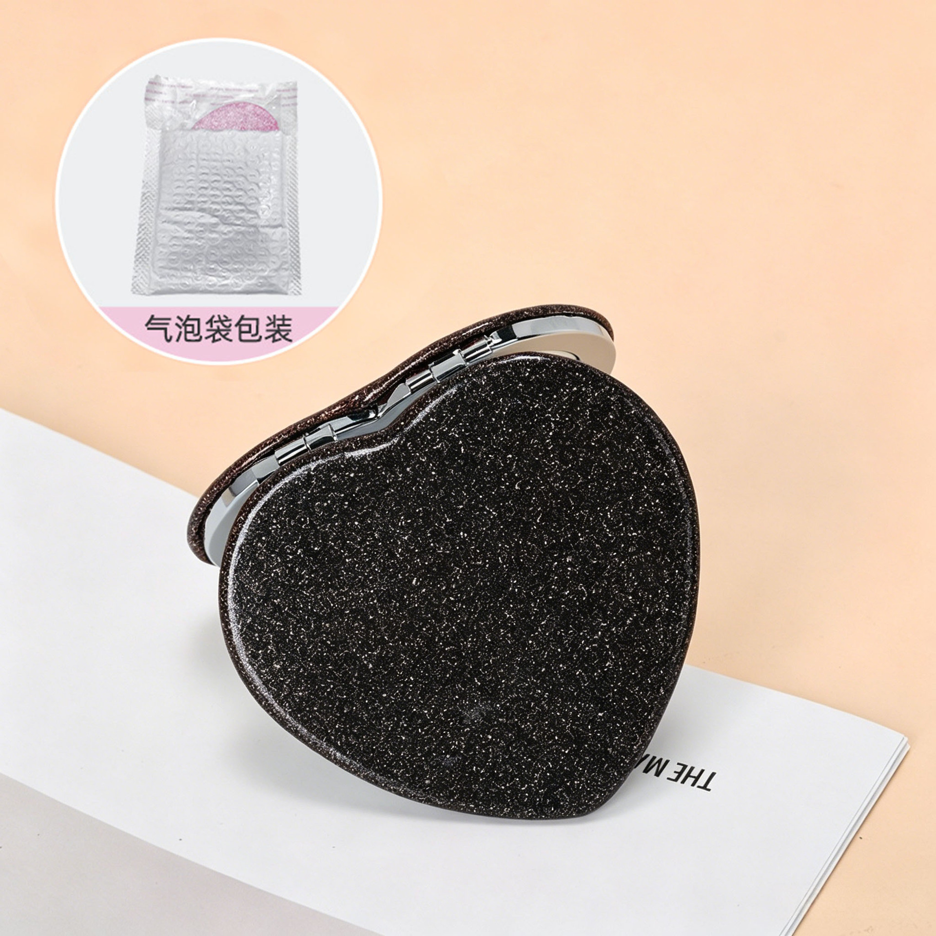 Espejo de Maquillaje Plegable de Doble Cara de Plástico ABS para Dormitorio image 9