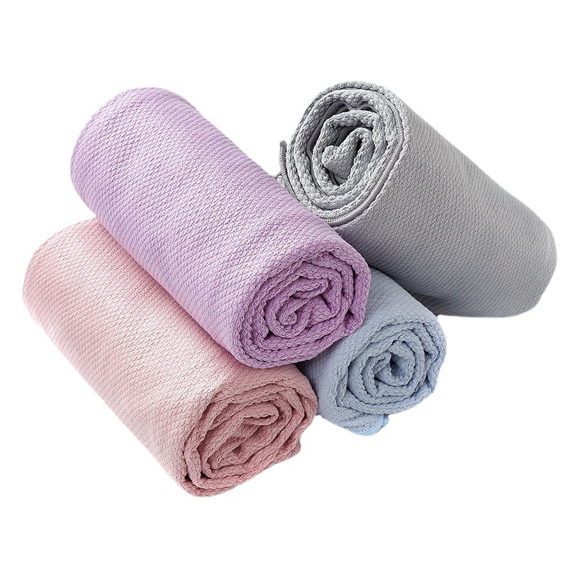 Xuanlin Non-Slip, Sweat-Absorbent, Machine-Washable, Double-Sided Non-Slip, Professional Portable Diamond-Patterned Dirt-Resistant Microfiber Yoga Mat