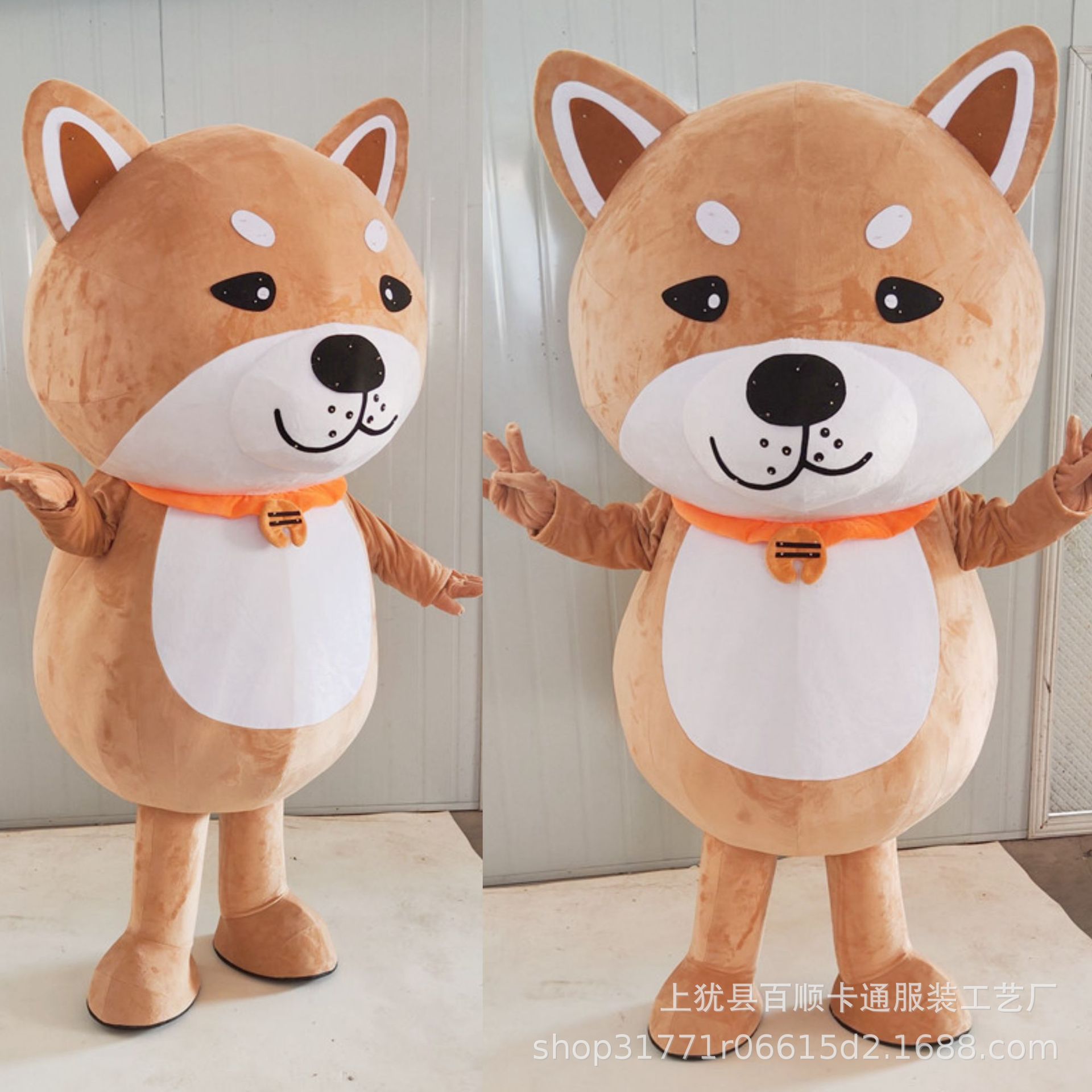 狗狗卡通人偶服装成人行走动物小狗玩偶服吉祥物COS表演道具衣服