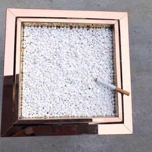 Use Ashtrays to Hold Hotel Pebbles, White Sand, Rice-Shaped Trash Cans, Pebbles, Hot Smoke Sand, and Small Stones